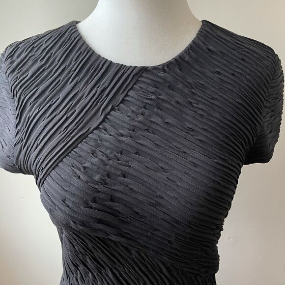 TORN by Ronny Kobo black cap sleeve steath dress - Picture 5 of 14